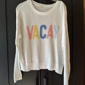 Z Supply White VACAY Sweater